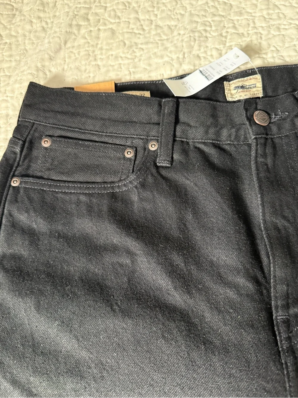 J.Crew Men's Classic Straight Jeans in Black Rinse.